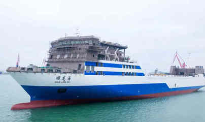 广船国际承建3000米车道货滚船首制船顺利出坞，船员培训同步跟进保障交付